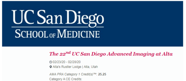 The 22nd UC San Diego Advanced Imaging at Alta